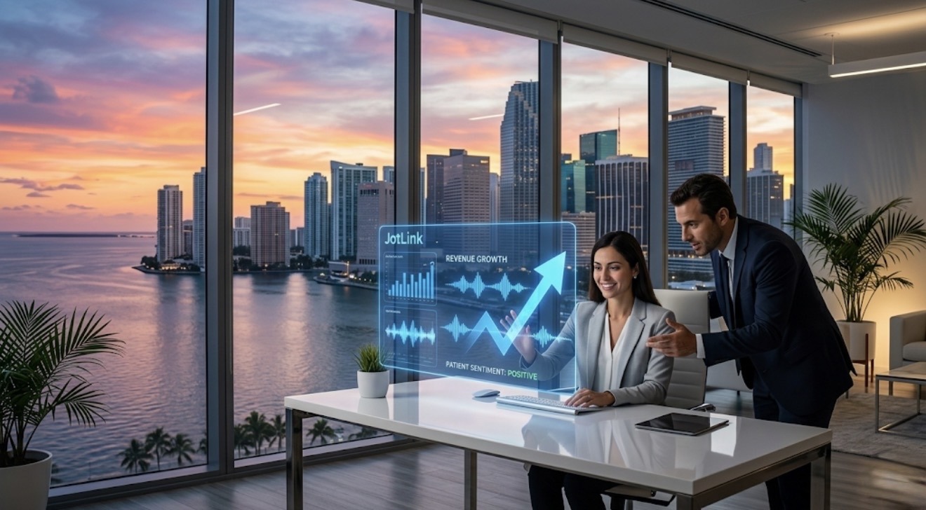 a-luxury-miami-medical-spa-manager-reviewing-patient-sentiment-trends-and-revenue-metrics-using-jotlink-ai-voice-analytics-for-medical-spas
